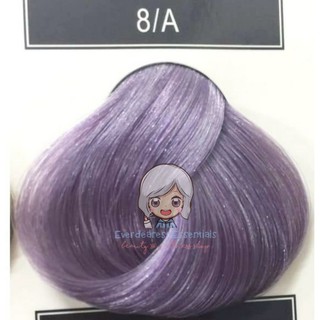 8/A 8A Ash Purple Violet Blonde Bob Keratin Hair Color Cream only 100ml