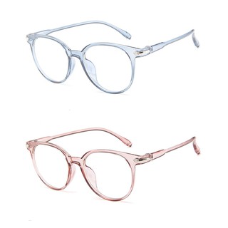 [YD]Women Round Anti-Blue Glasses Anti-radiation Eyeglasses Computer Anti Radiation Replaceable (5)