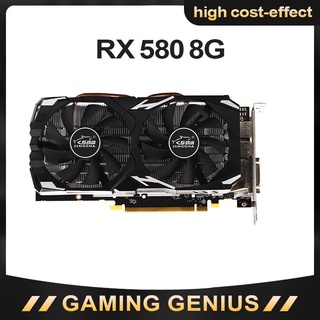 ☎□♀Game RX580 8GB Video Cards AMD Radeon RX 580 8GB Graphics Screen Cards GPU Desktop Computer PUBG