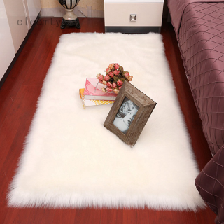 5 Colors Square Faux Sheepskin Rug Soft fur Area Rugs Anti-Skid Carpet For Living Room Bedroom Floor(45*45cm)
