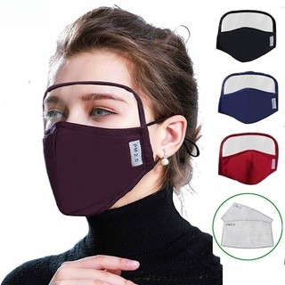 Adult Dustproof Windproof Outdoor Face Mask with PM2.5 Mask Gasket Protective Mask Face Mask Clear Protective Eyes Outdoor Anti Fog Mask