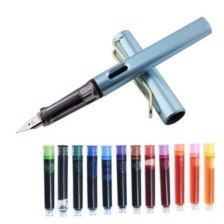 Good quality is good13Pcs/lot Colourful Ink Sac Fountain Pen set Fountain Pen Ink Cartridges Refills