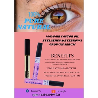 Organic Castor Oil Eyelash and Eyebrow Grower 12ml 4.6