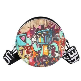 Shirly Y111 Round Hiphop Design Sling Bag