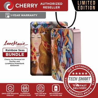 Cherry Ion Love Marie Bundle Personal Air Purifier + Power Bank Bundle 5000mAh Breathe Clean Air