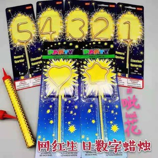 birthday party needs Sparking Numbers Candle fountain party birthday decorations supplies candles
