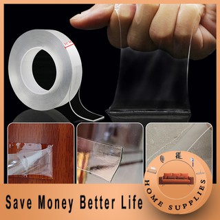 【Better Life】1M/2M/3M/5M Double-Sided Adhesive Nano Tape Traceless Washable Removable Tapes