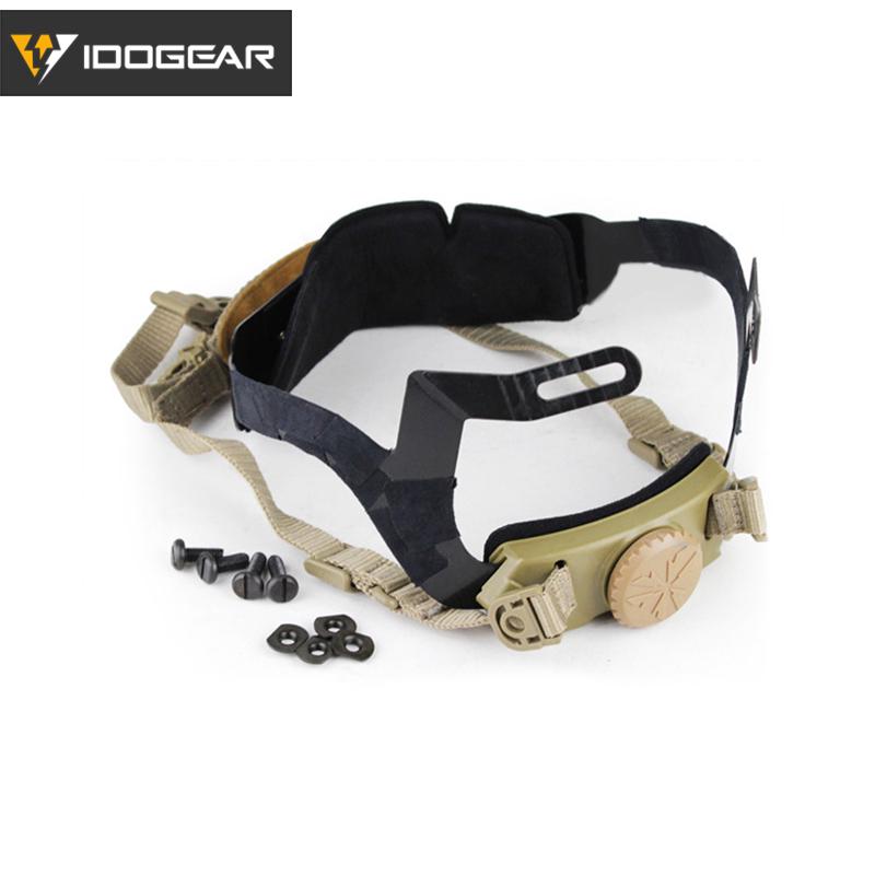 IDOGEAR Tactical FAST Helmet Hanging System Suspension Helmet Accessories Hiking Camping Tactical Gear 3809