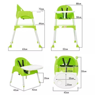 Baby seat ◎COD High Chair Baby 2in1cod table and chair for kids set✮ (5)