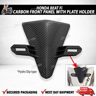 Honda Beat fi carbon front panel with plate holder plug and play