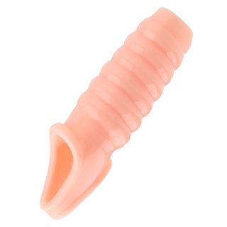 Men Delay Lock Sperm Fine Male Condom Penis Extender Sleeve Erection Enhancer Dick Cock Ring Ir6S