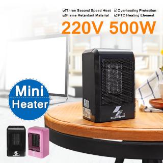 500W 220V Portable Electric Mini Fan Space Heater Winter Warm Desk Heating (2)