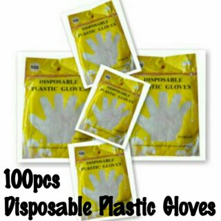 Disposable Plastic Gloves ( Large )