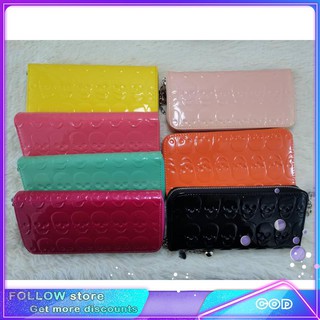 wallet for women SKULL LONG WALLET DESIGN For Women Korean Fashion Women Ladies Wallet Long Wallet-