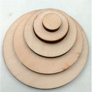 Unfinished Wooden Round Discs Embellishments DIY Rustic (1)