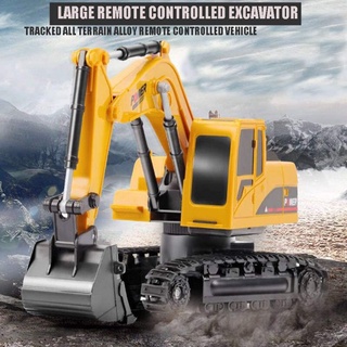 Metal 6CH Remote controlled Excavator Construction Vehicle