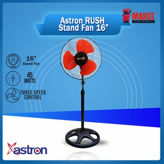 Astron RUSH Stand Fan 16" (Red) | 50W Electric Fan