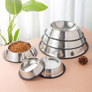 Aquarium Needs∈✢❉Pet Bowl Dog Bowl Dog Food Bowl Stainless Dog bowl water bowl Cat bowl Durable bowl