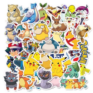 Xs051-50 pcs Pokémon Graffiti Waterproof Sticker