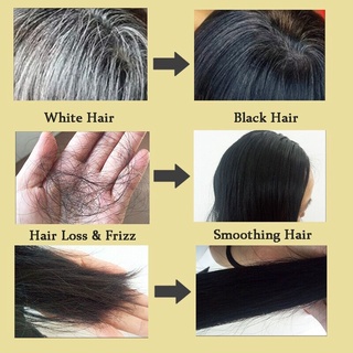Black Hair Shampoo Herbal Natural Polygonum Multiflorum White Hair Blackening Botanical 300mL (5)