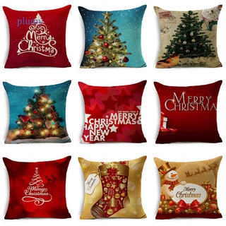 Plumy 45x45 Square Pillow Cover Cushion Case Toss Pillowcase Hidden Zipper Closure Pillows Christmas Style Pattern Pillow Case Decor 3-In Cushion Cover From Home &Amp; Garden