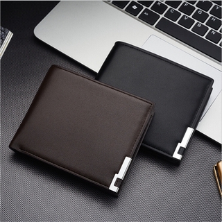 Mens Wallet Folding PU Leather Bifold Card Holder Coin Purse