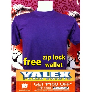 Yalex Plain Tshirt Dark Violet Roundneck - NO MINIMUM - kids to adult