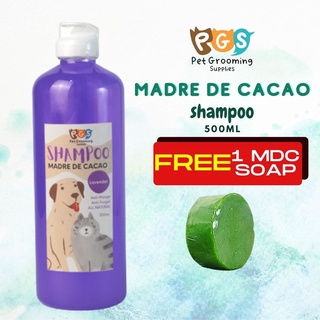 COD PET Shampoo For Dogs Lavender Scent 500ml with Free 1 MDC Soap Shampoo For Dogs Anti Garapata Ca