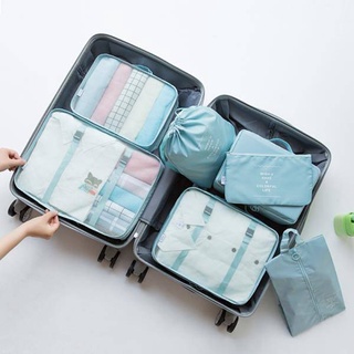 Travel Buggy Bag Drawstring Bag Set Clothes Finishing Packing Bag Travel Luggage Clothing Underwear Storage Bag portable underwear sorting suitcase