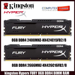 COD New Original Kingston HyperX FURY 8GB DDR4 2400Mhz/2666Mhz 288Pin PC4 DIMM RAM Desktop Memory