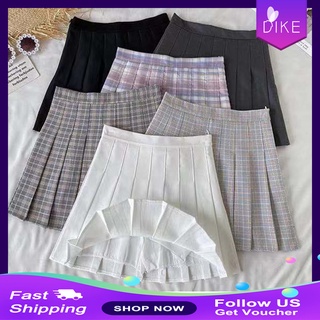 Korean style high waist short skirt sexy Plaid mini skirt, fashionable pleated skirt
