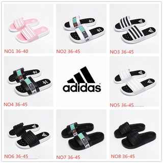 ▩❧Adidas Adilette Adilette Boost Men's and Women's Summer Casual Trend Slippers Beach Sandals