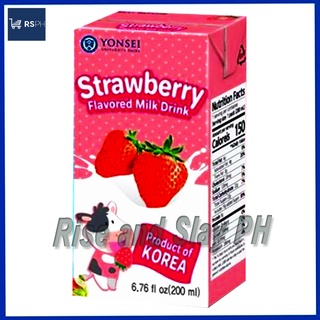 Yonsei Strawberry Flavored Milk Drink 190ml