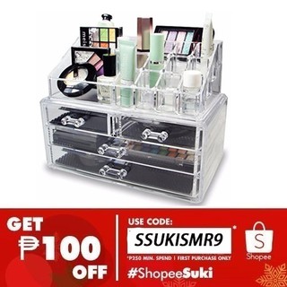 AASHOP.PH Make Up Organizer 3D Layer And Large Drawer Jewelry