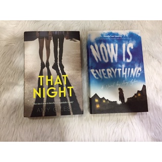 (HARDCOVER) NOW IS EVERYTHING & THAT NIGHT SET BY AMY GILES