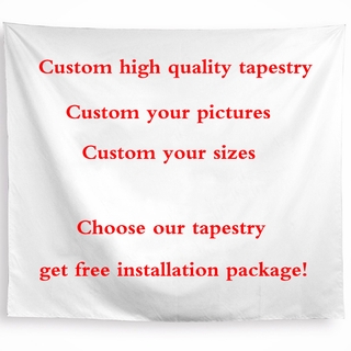 Custom High Quality Wall Hanging Tapestries Different Sizes Square and Rectangle Polyester Tapestry