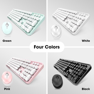 【4 Colour】Mofii Wireless Keyboard and Mouse Set Macaron Personalized Mouse Keyboard Bundles