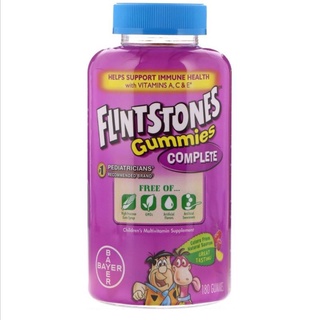 ✚¤┇Flintstones Complete, Tasti Smooth Immune Support Children's Multivitamin Supplement Chewable Tab