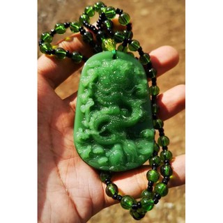 Jade Carved Pendant Necklace