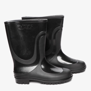 Men rain boots♝Camel Men’s Low-Cut Rubber Boots in Black