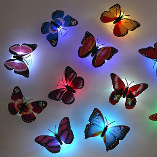 Led wishing light roses love lamp Color Changing Butterfly LED Night Light Home Wall Decor G-22