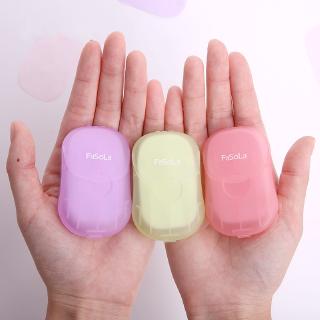 50 Pcs/Box Portable Mini Disposable Paper Soap/Outdoor Travel Hand Washing Soap Sheets/Washing Hand Bath Clean Soap Scented Slice