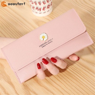 POPULAR New Little Daisy Korean Long Purse Long Wallet Women Gift Large-capacity Simple PU Leather/Multicolor