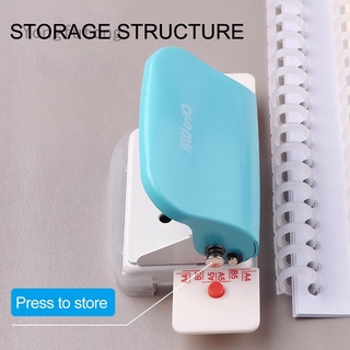 6-Hole Paper Punch Handheld Metal Hole Puncher 5 Sheet Capacity 6mm for A4 A5 B5 Notebook Scrapbook Diary