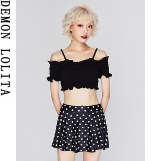 Hot spring swimsuit female two-piece Student split sexy belly thin fairy fan Korean ins skirt Conser