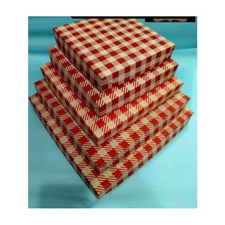 Checkered Pizza Box sold by 10's.