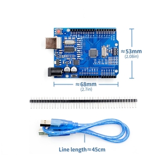 high quality One set UNO R3 CH340G+MEGA328P Chip 16Mhz For Arduino UNO R3 Development board + USB CABLE