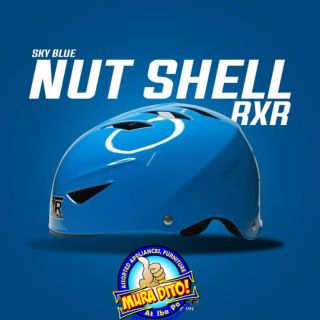 SKY BLUE RXR NUTSHELL HELMET For BIKE and MOTORCYCLE HALF FACE