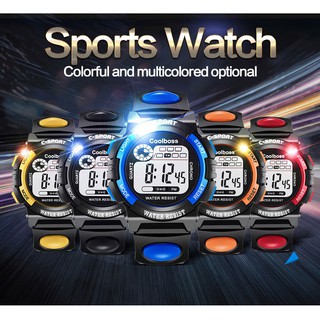 Kids Sport Waterproof Electronic Wristwatch Stop Watch Clock Children Digital Watch For Boys Girls