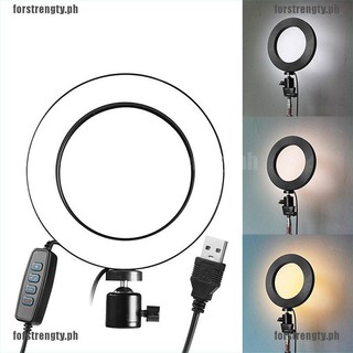 <FTY+COD>6" LED Ring Light Dimmable USB 5500K Fill Lamp Photography Phone
